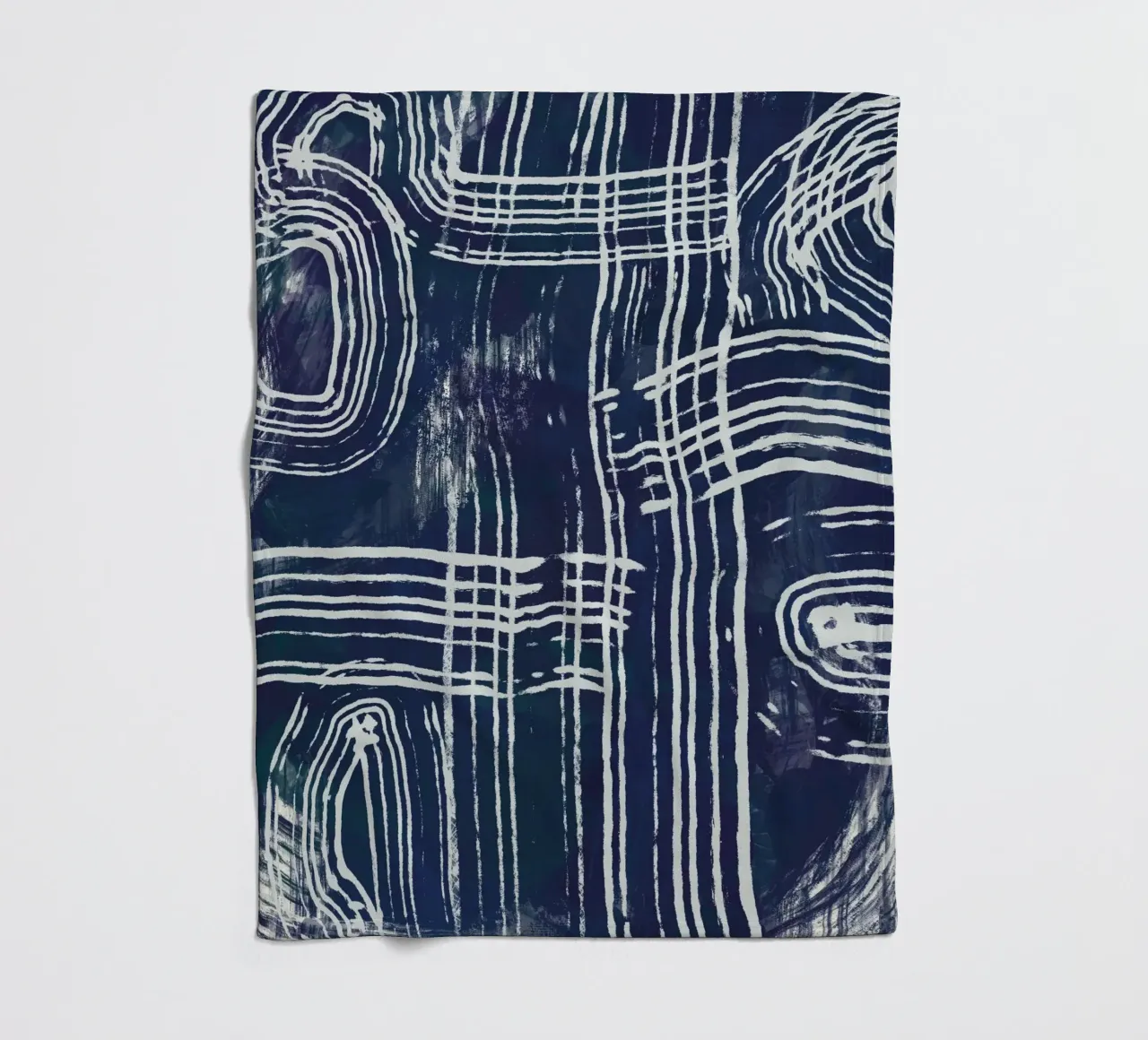 Ultramarine e line art 02 coperta in pile da Little Dean