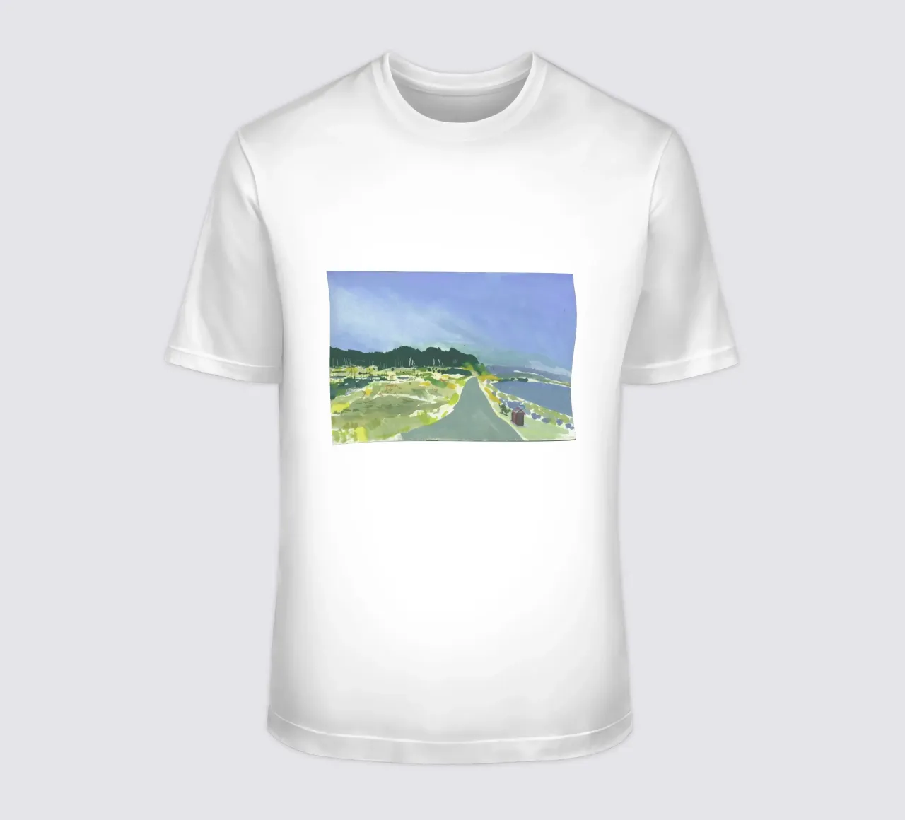 Gouache Landscape 1 t-shirt da Sonia Brittain
