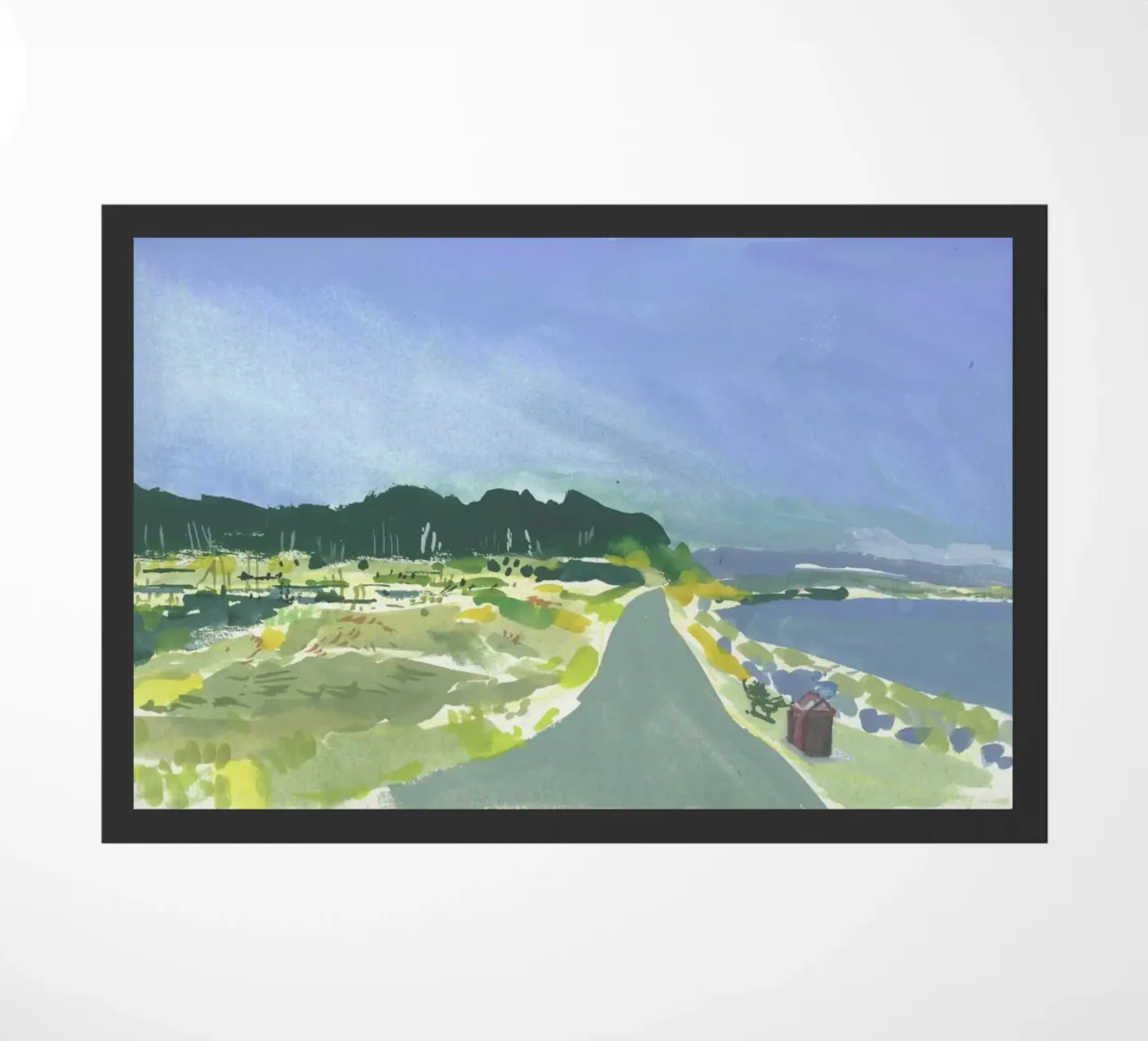 Gouache Landscape 1 zerbino da Sonia Brittain