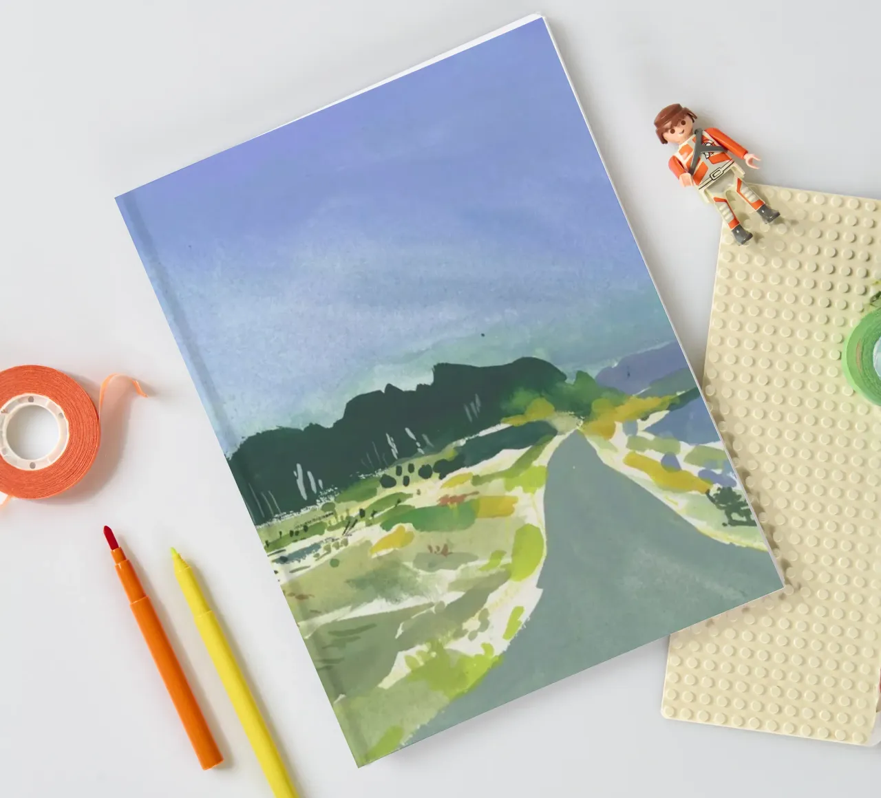 Gouache Landscape 1 notebook by Sonia Brittain