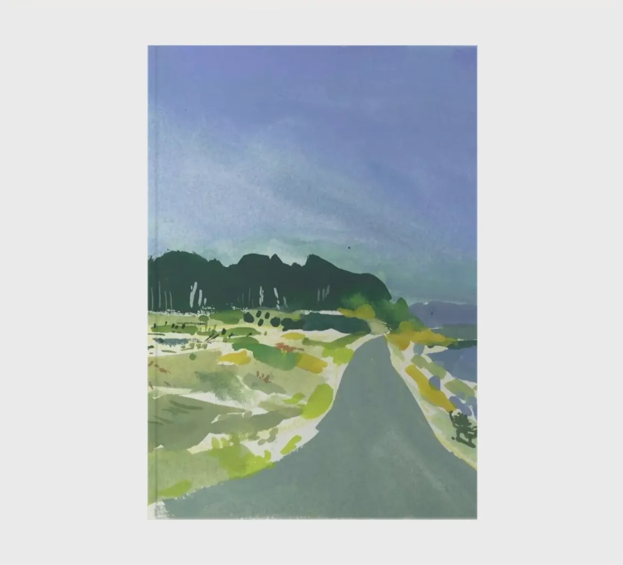 Gouache Landscape 1 notebook by Sonia Brittain