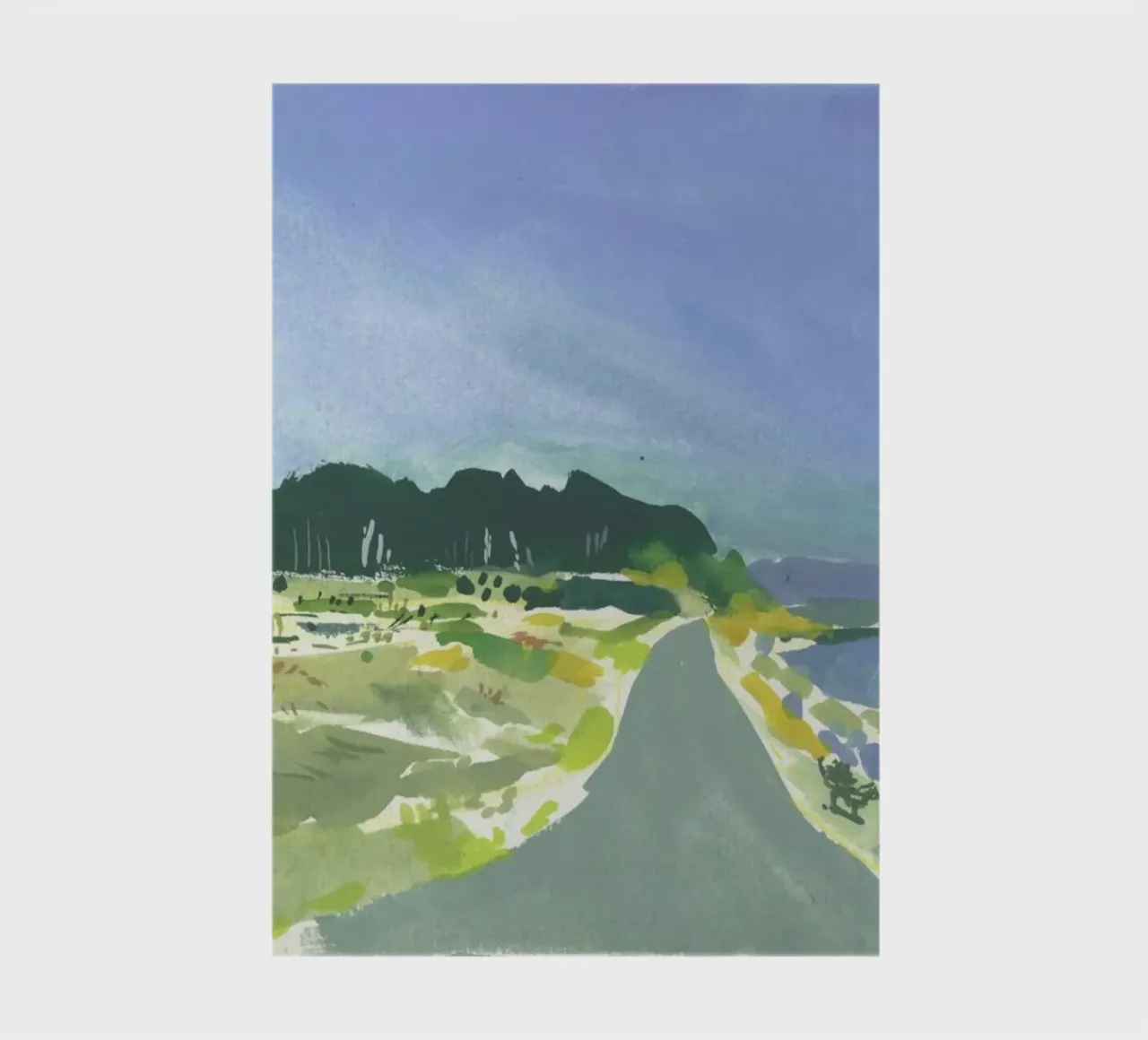 Gouache Landscape 1 notebook by Sonia Brittain