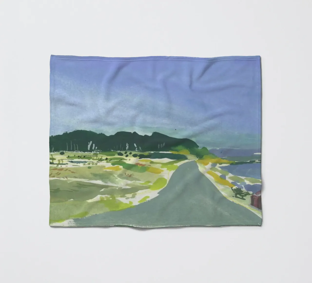 Gouache Landscape 1 coperta in pile da Sonia Brittain