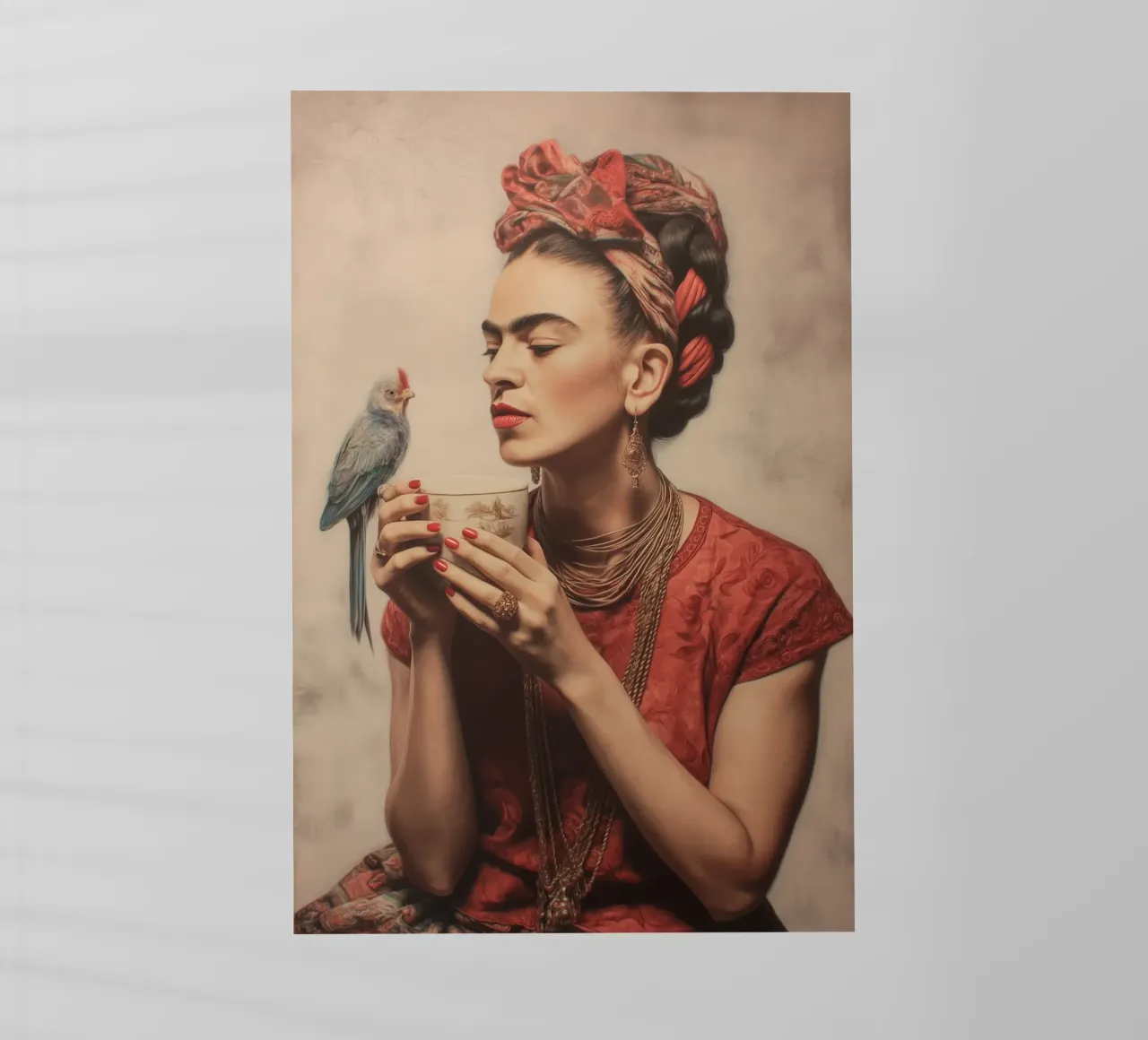 L'amore per gli uccelli con Frida pellicola backlit da Carinaprint
