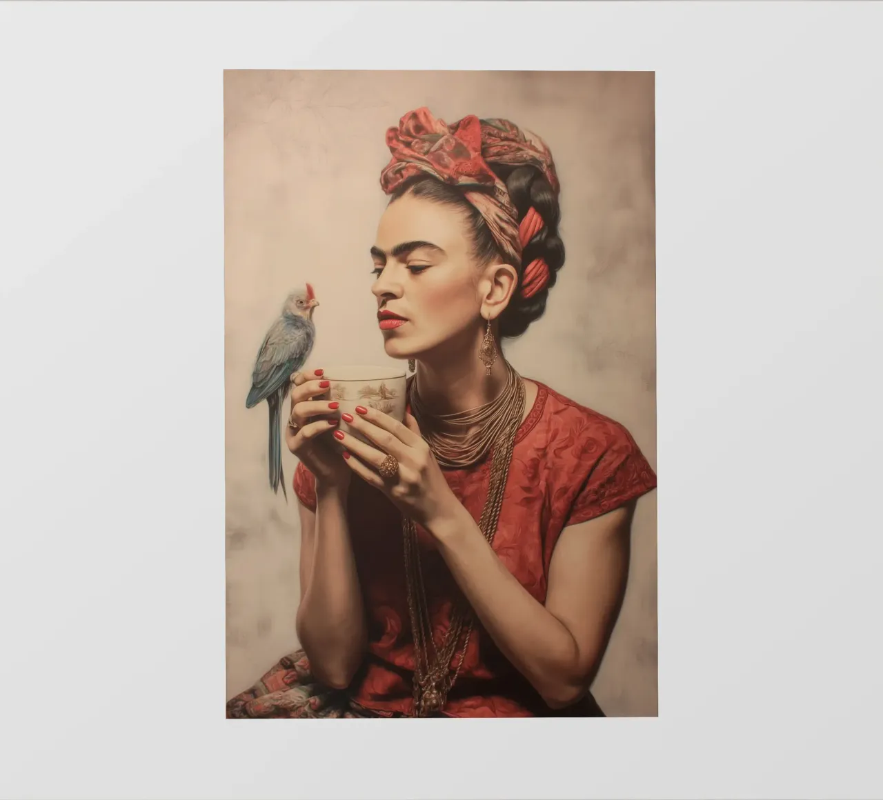 L'amore per gli uccelli con Frida pellicola backlit da Carinaprint