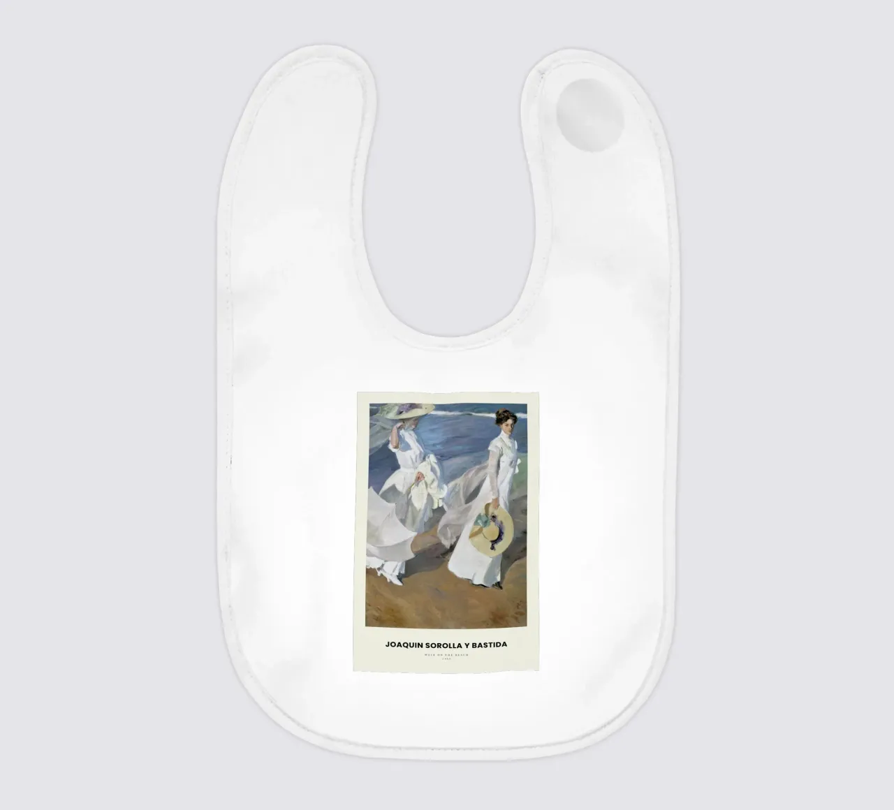 Sorolla y Bastida - Walk on the Beach bavaglino da Vintage by JUNIQE