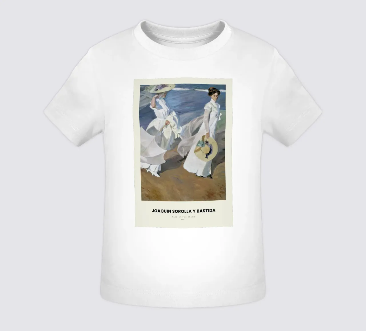 Sorolla y Bastida - Walk on the Beach maglietta neonato da Vintage by JUNIQE