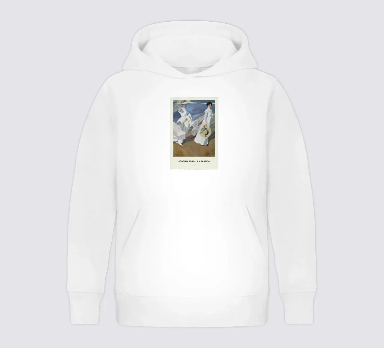 Sorolla y Bastida - Walk on the Beach felpa bambino con cappuccio da Vintage by JUNIQE