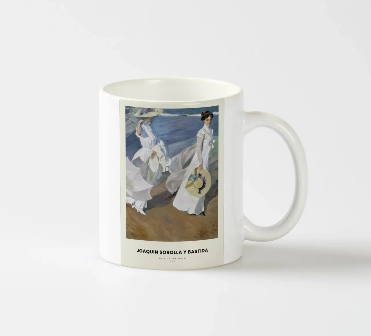 Sorolla y Bastida - Walk on the Beach tazza in ceramica da Vintage by JUNIQE