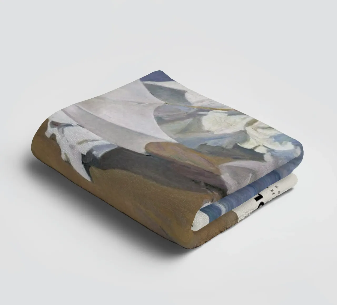 Sorolla y Bastida - Walk on the Beach asciugamano da bagno da Vintage by JUNIQE