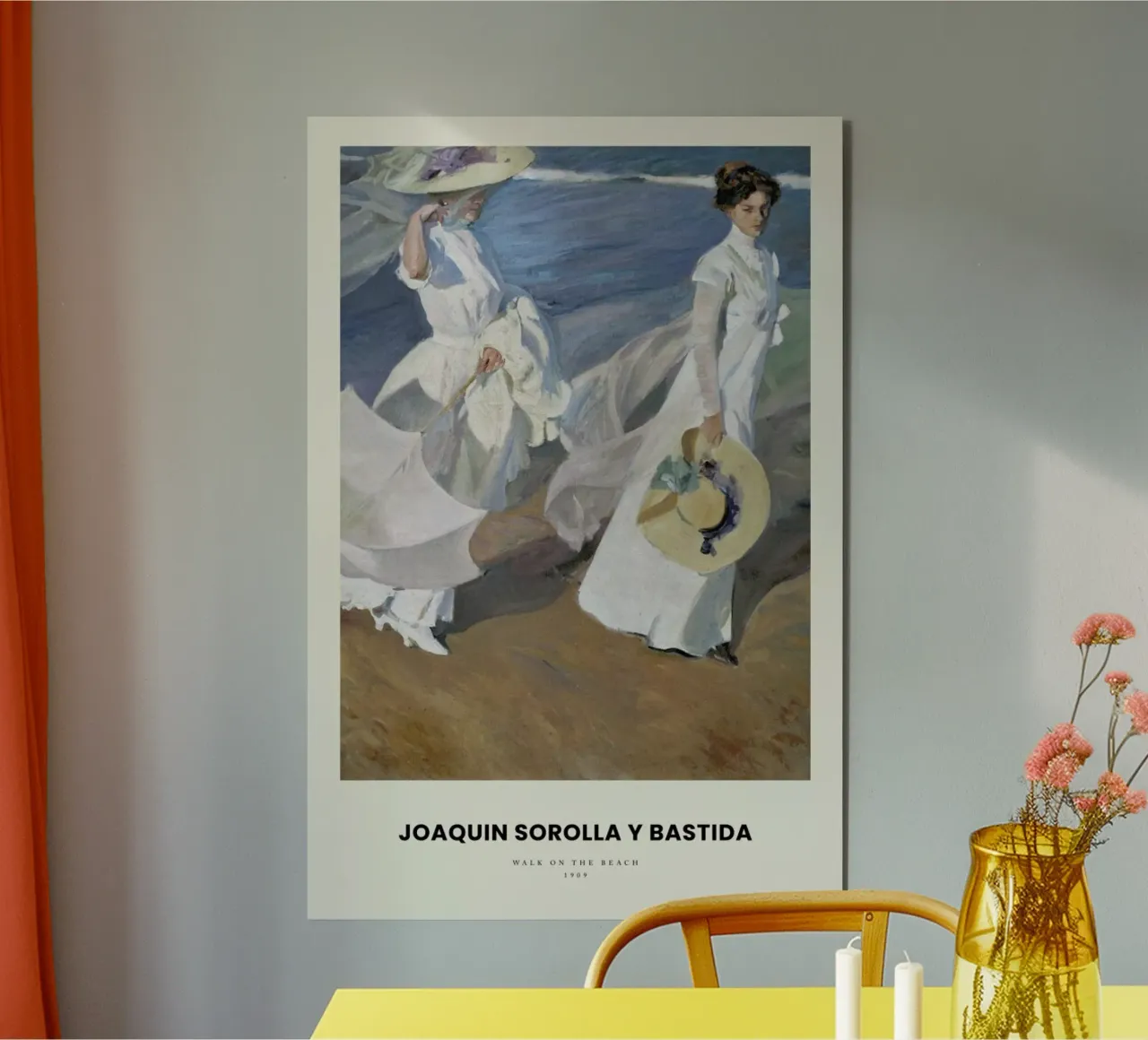 Sorolla y Bastida - Walk on the Beach alluminio dibond da Vintage by JUNIQE