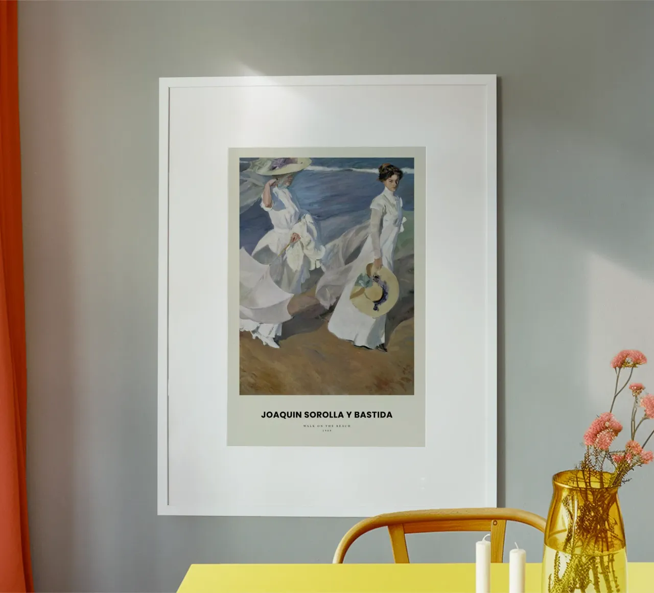 Sorolla y Bastida - Walk on the Beach carta hahnemühle da Vintage by JUNIQE