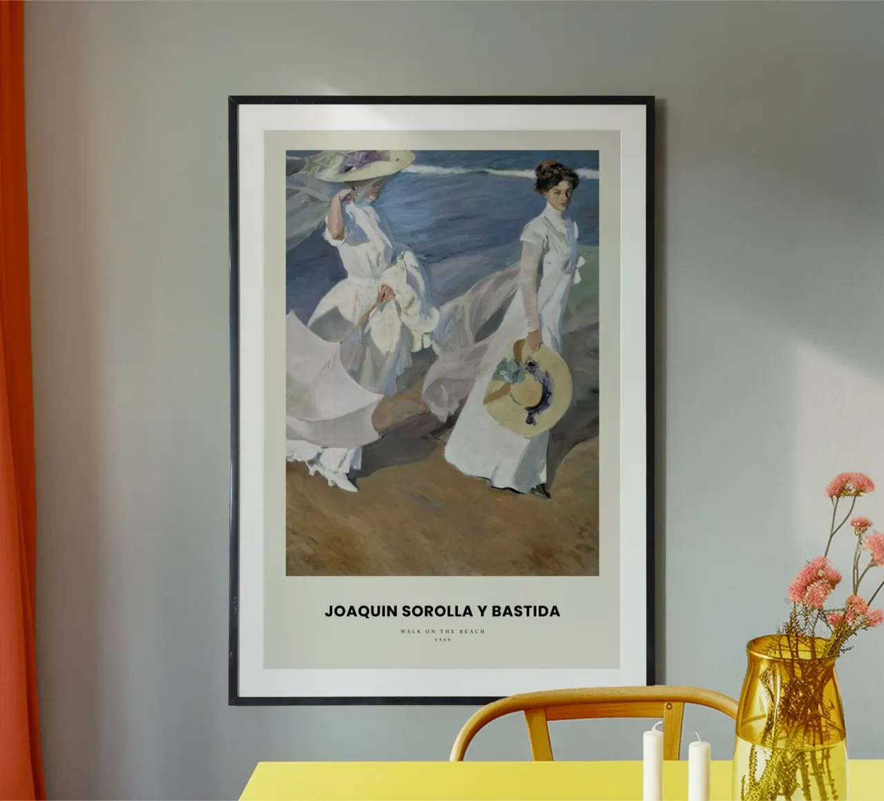 Sorolla y Bastida - Walk on the Beach carta hahnemühle da Vintage by JUNIQE