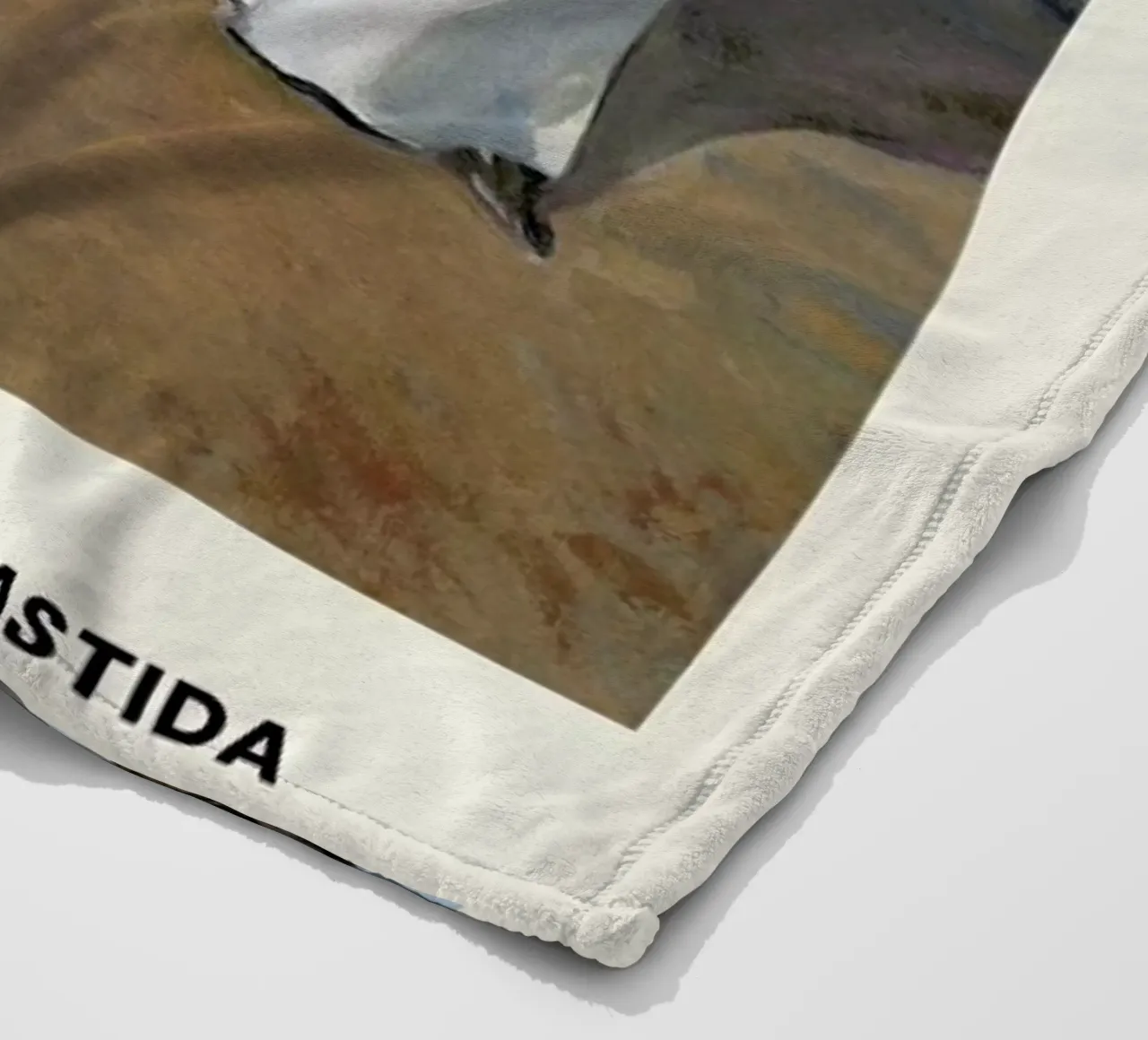 Sorolla y Bastida - Walk on the Beach coperta in pile da Vintage by JUNIQE