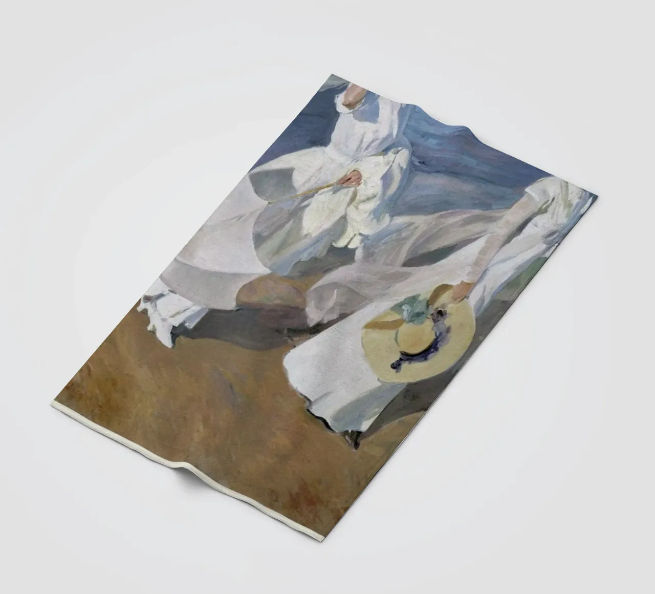 Sorolla y Bastida - Walk on the Beach coperta in pile da Vintage by JUNIQE
