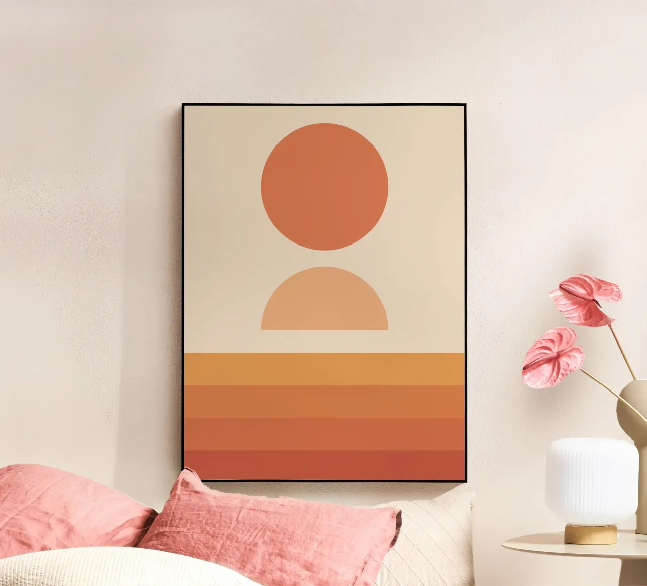 Astratto Boho metà secolo Pattern 28 plexiglass da Paigaam Studio