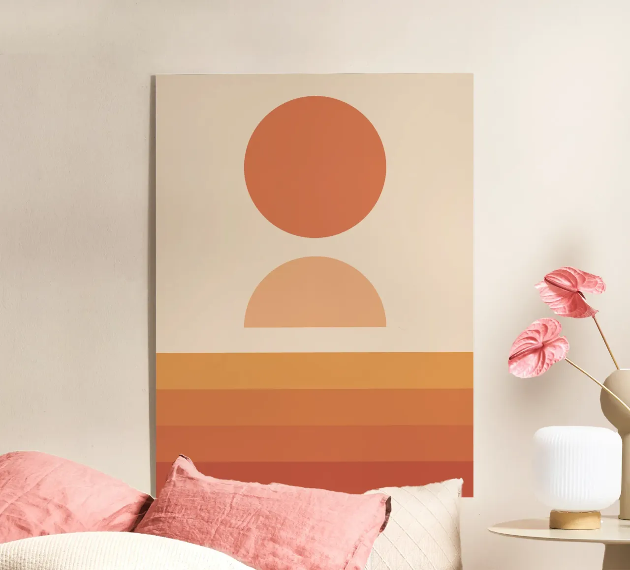 Astratto Boho metà secolo Pattern 28 plexiglass da Paigaam Studio