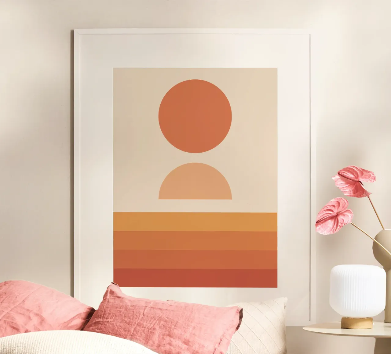 Astratto Boho metà secolo Pattern 28 carta hahnemühle da Paigaam Studio