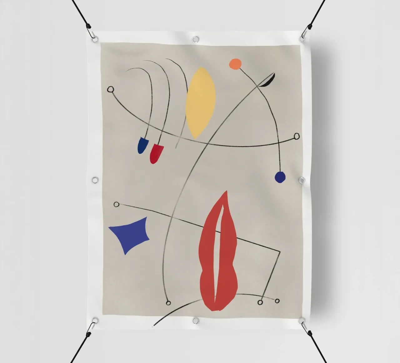 Composizione di forme minimali 02 telo in pvc da Little Dean