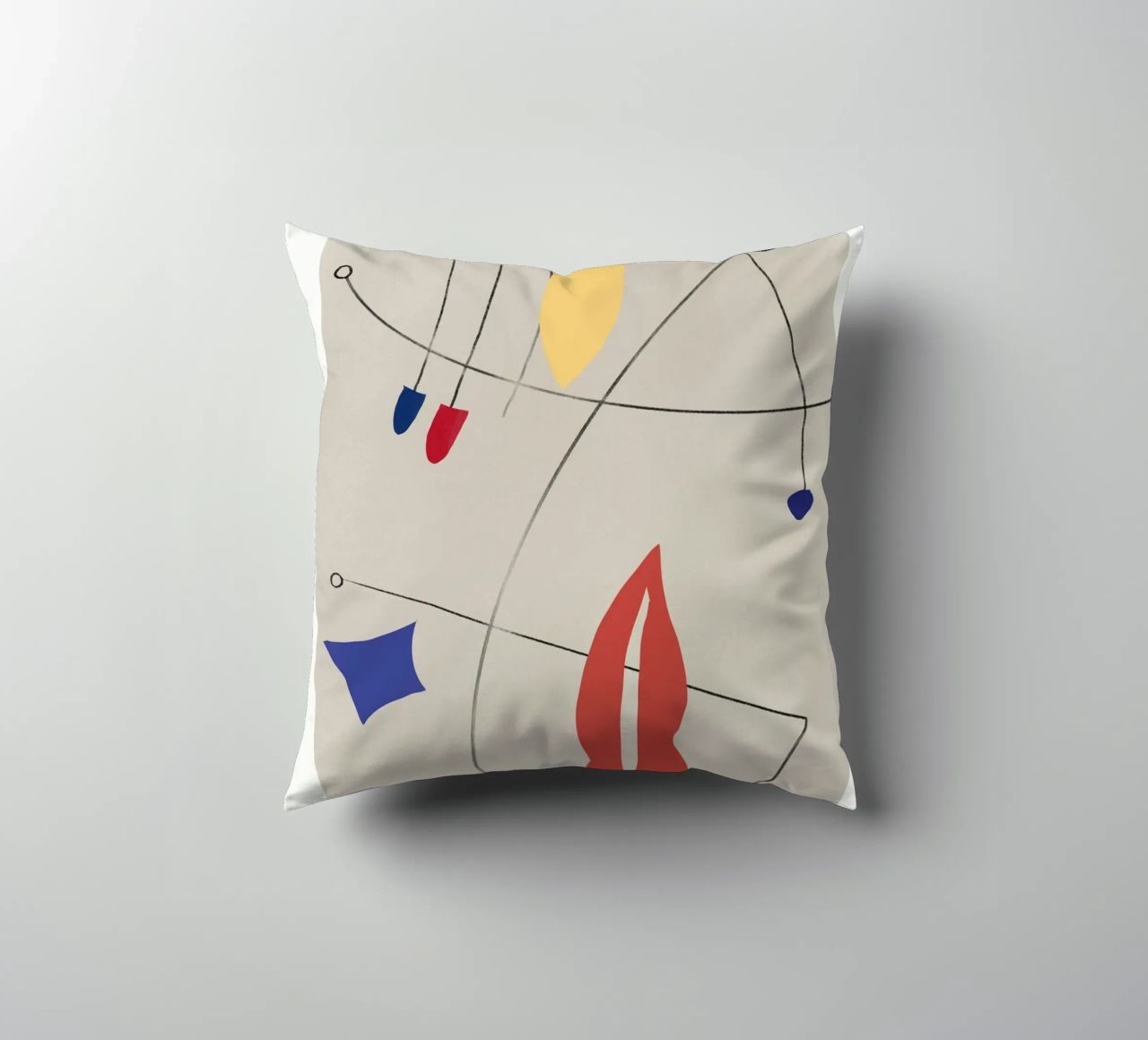 Composizione di forme minimali 02 cuscino da Little Dean