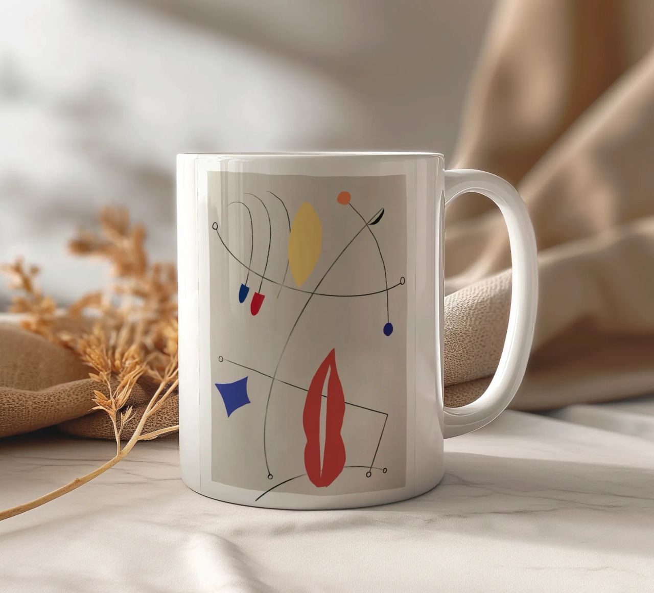 Composizione di forme minimali 02 tazza in ceramica da Little Dean