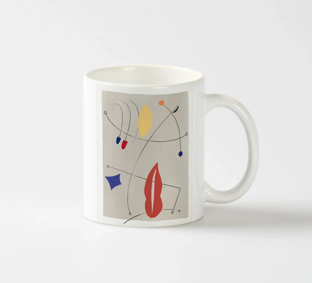 Composition de formes minimales 02 mug en céramique de Little Dean