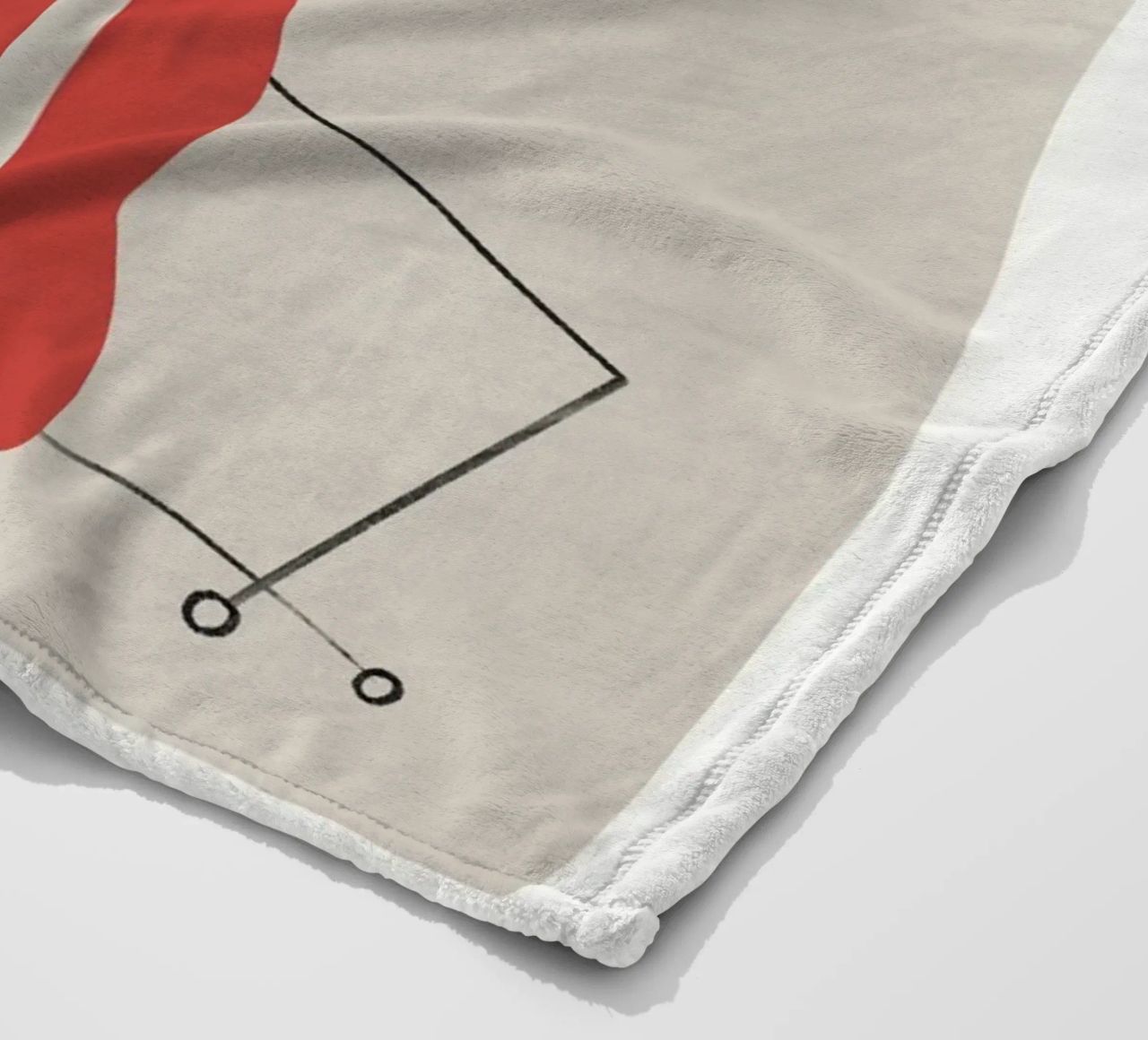 Composizione di forme minimali 02 coperta in pile da Little Dean