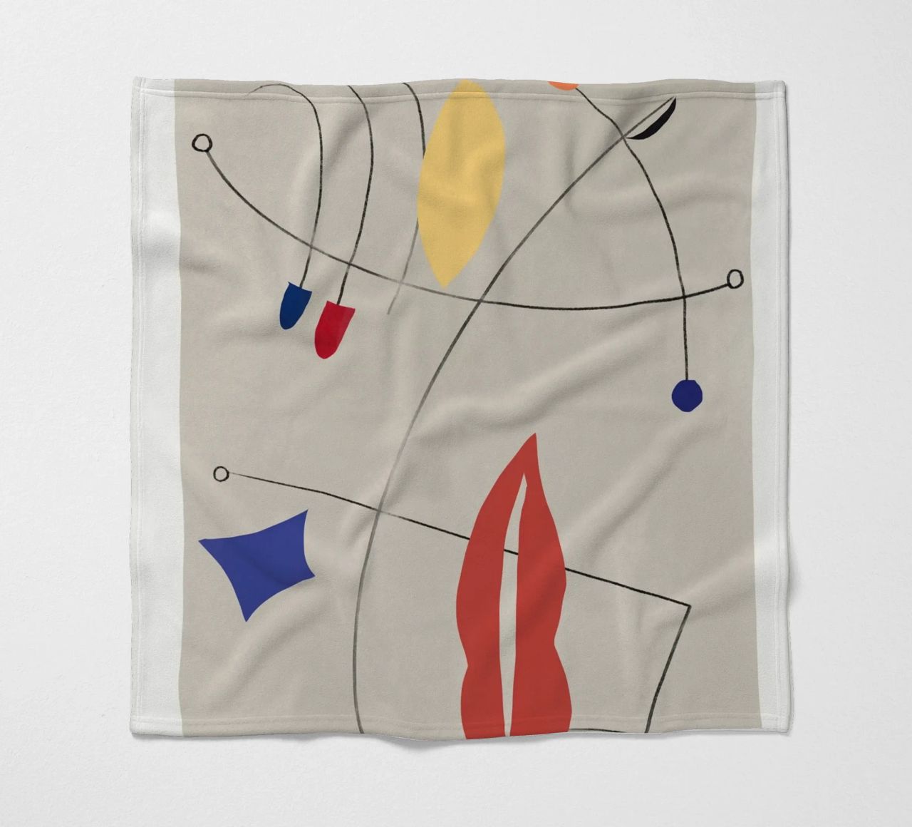 Composizione di forme minimali 02 coperta in pile da Little Dean