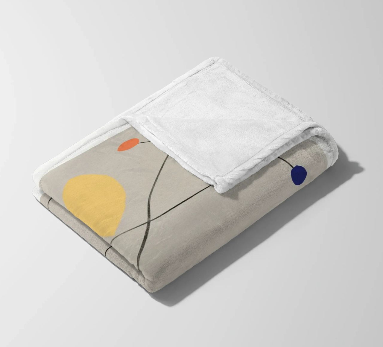 Composizione di forme minimali 02 coperta in pile da Little Dean