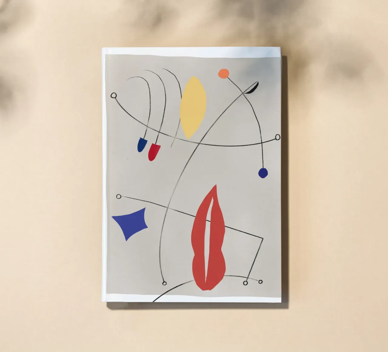 Minimal shapes composition 02 notebook by Little Dean