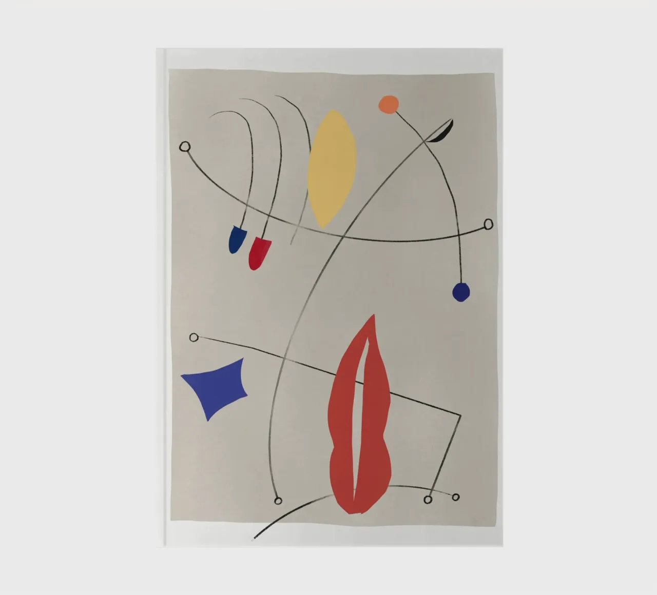 Minimal shapes composition 02 notebook by Little Dean