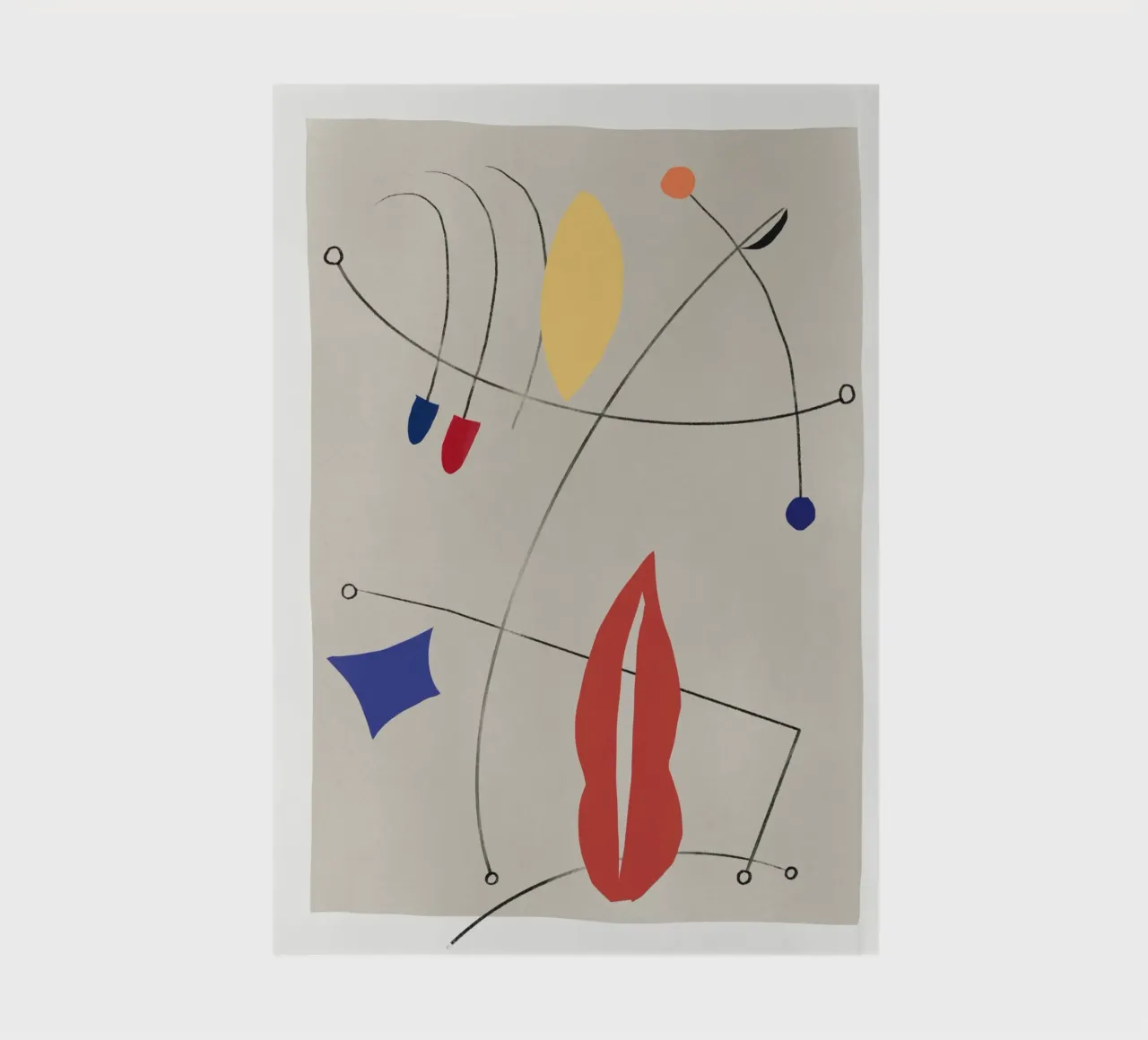 Minimal shapes composition 02 notebook by Little Dean