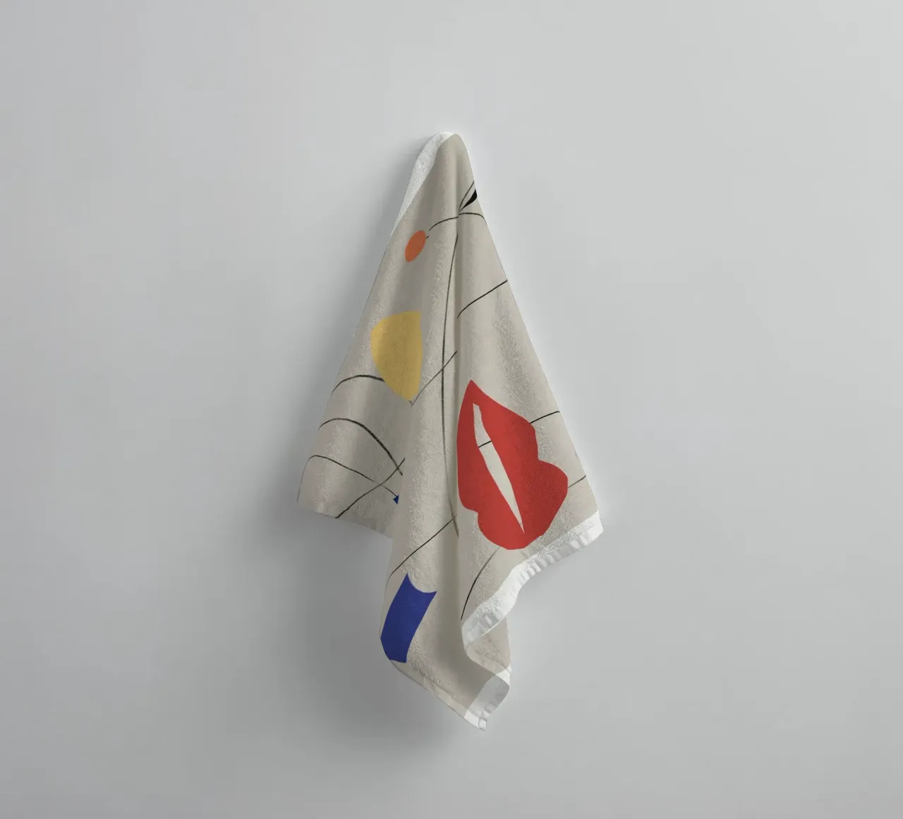 Composition de formes minimales 02 serviette de bain de Little Dean