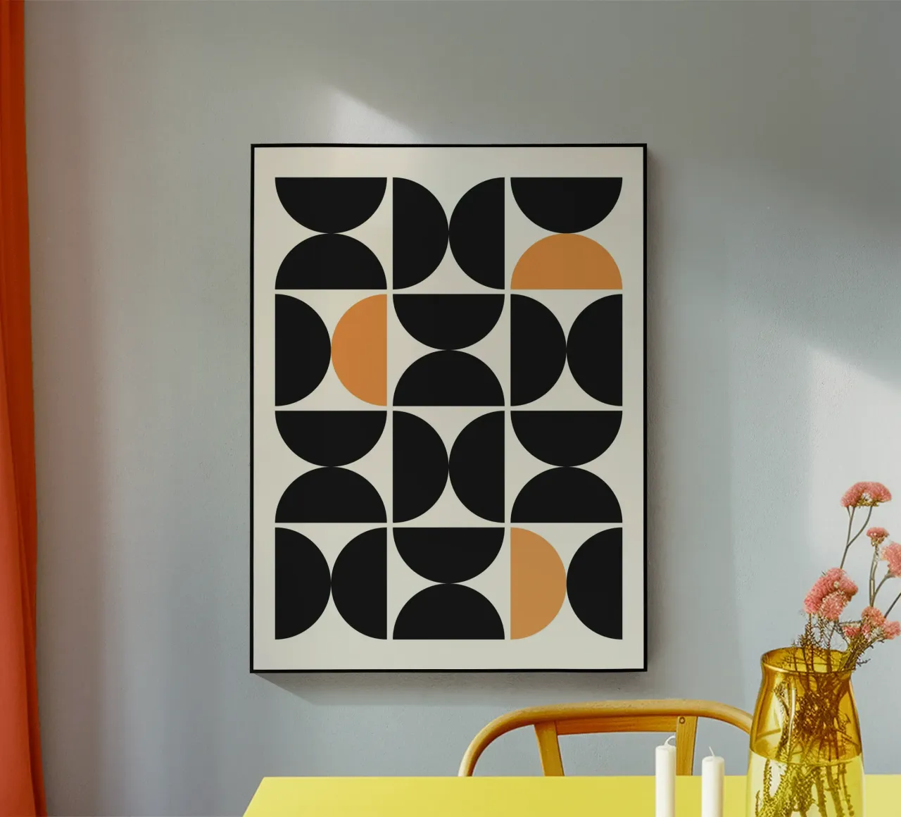 Astratto Boho metà secolo Pattern 29 plexiglass da Paigaam Studio