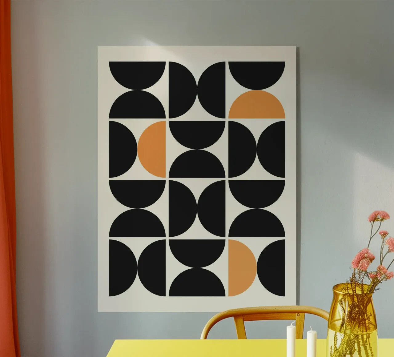 Astratto Boho metà secolo Pattern 29 plexiglass da Paigaam Studio