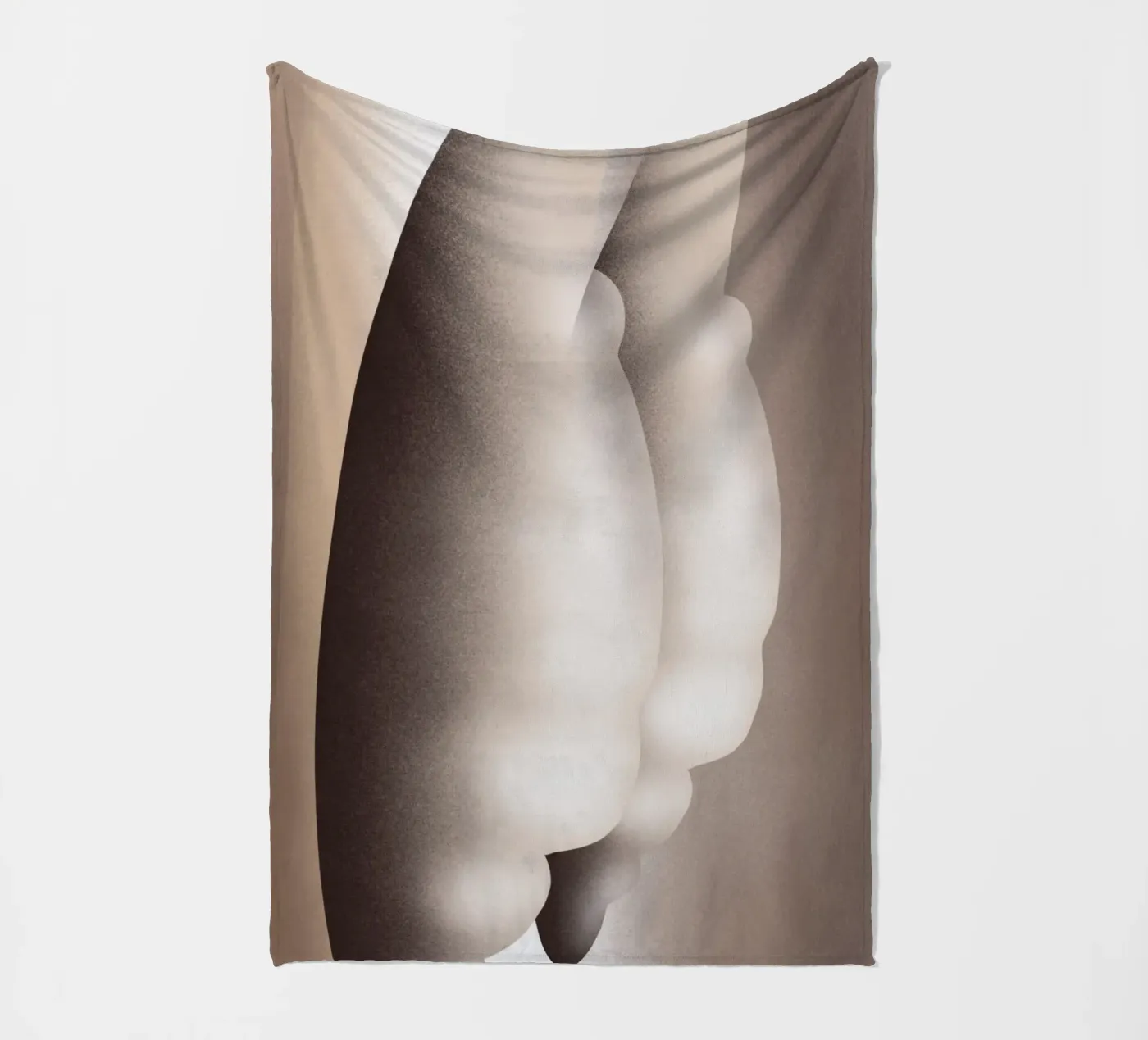 Cloud figurative fleece blanket by Little Dean
