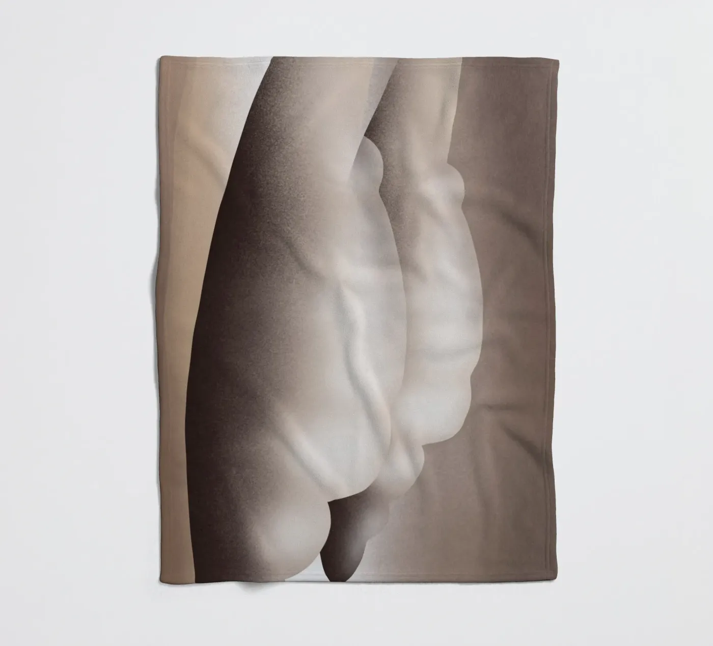 Cloud figurative fleece blanket by Little Dean