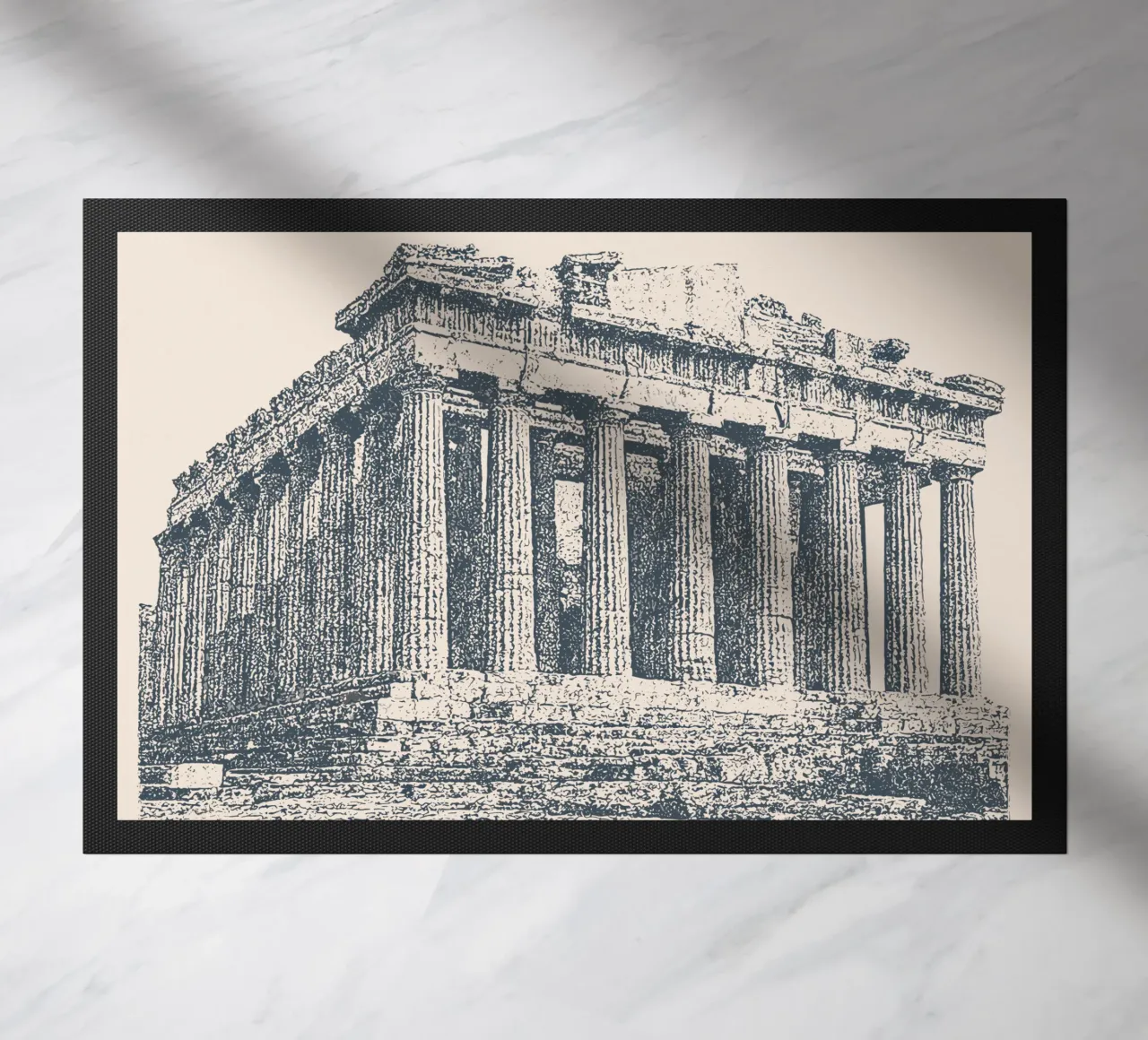 Athens – Parthenon Print - Linocut Series zerbino da Studio Mooodz