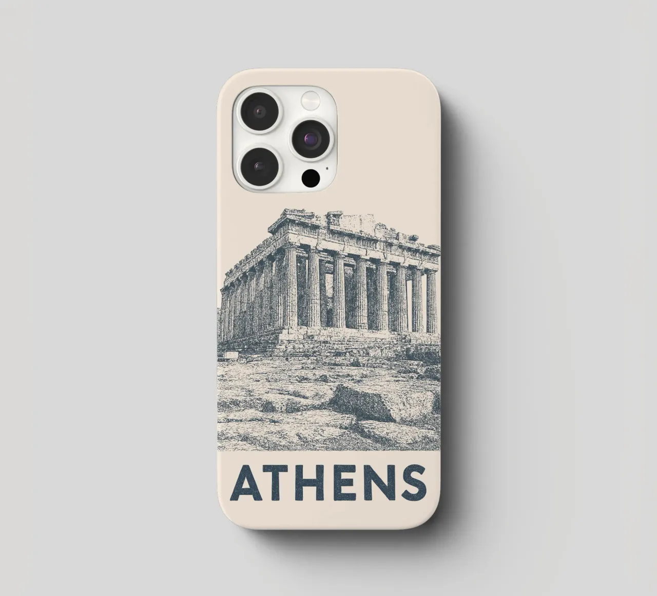 Athens – Parthenon Print - Linocut Series cover iphone da Studio Mooodz