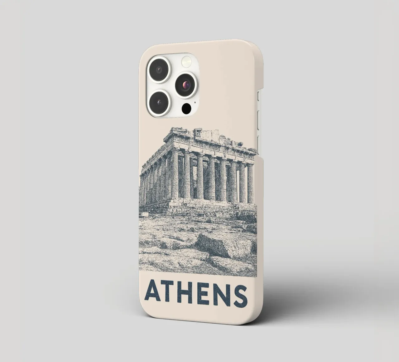 Athens – Parthenon Print - Linocut Series cover iphone da Studio Mooodz