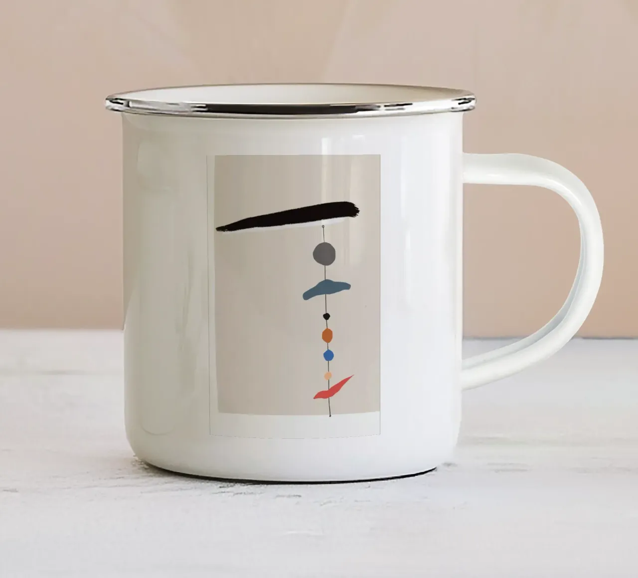 Composizione di mini forme Zen tazza in smalto da Little Dean