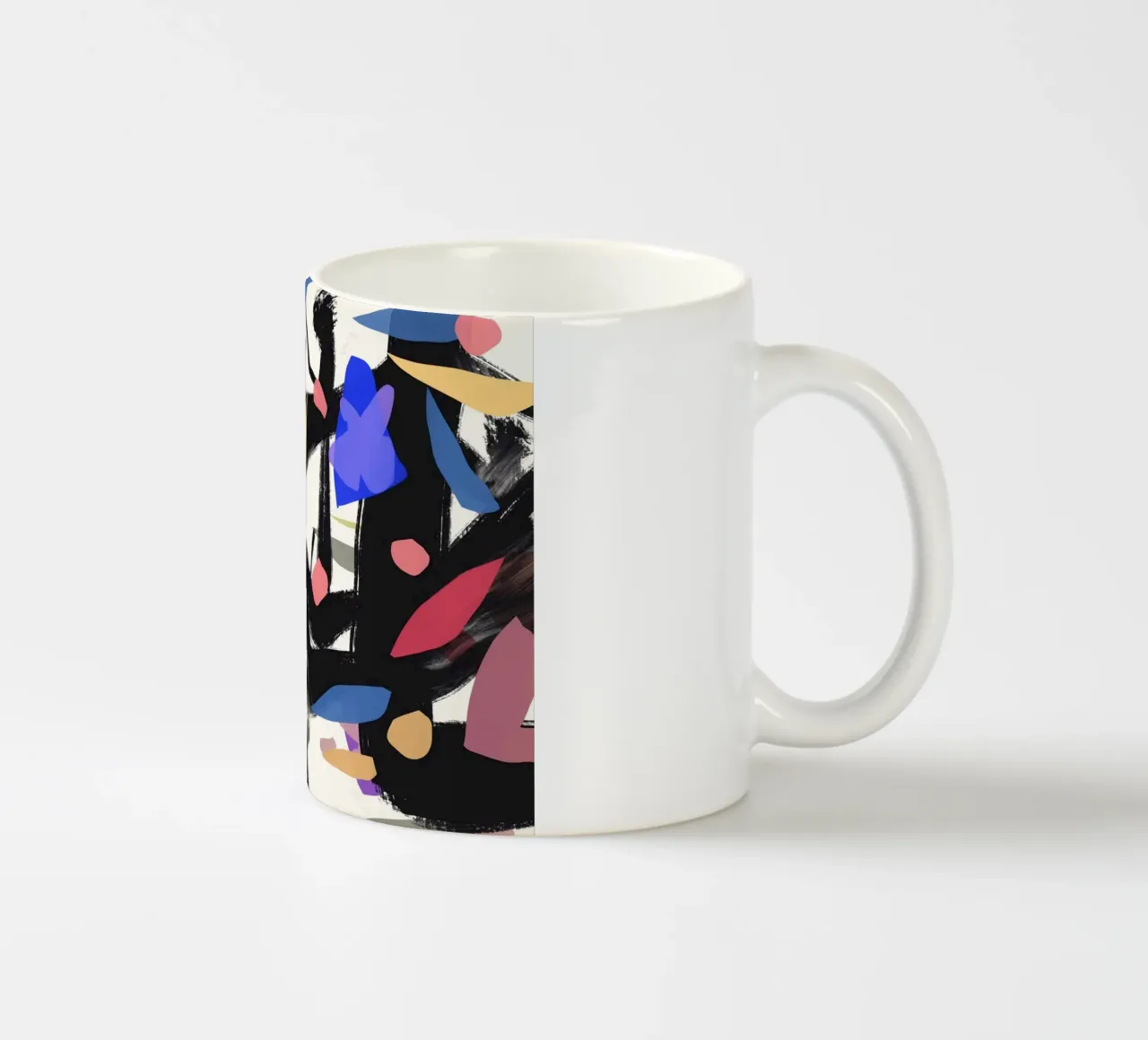 Foglie e rami colorati tazza in ceramica da Little Dean