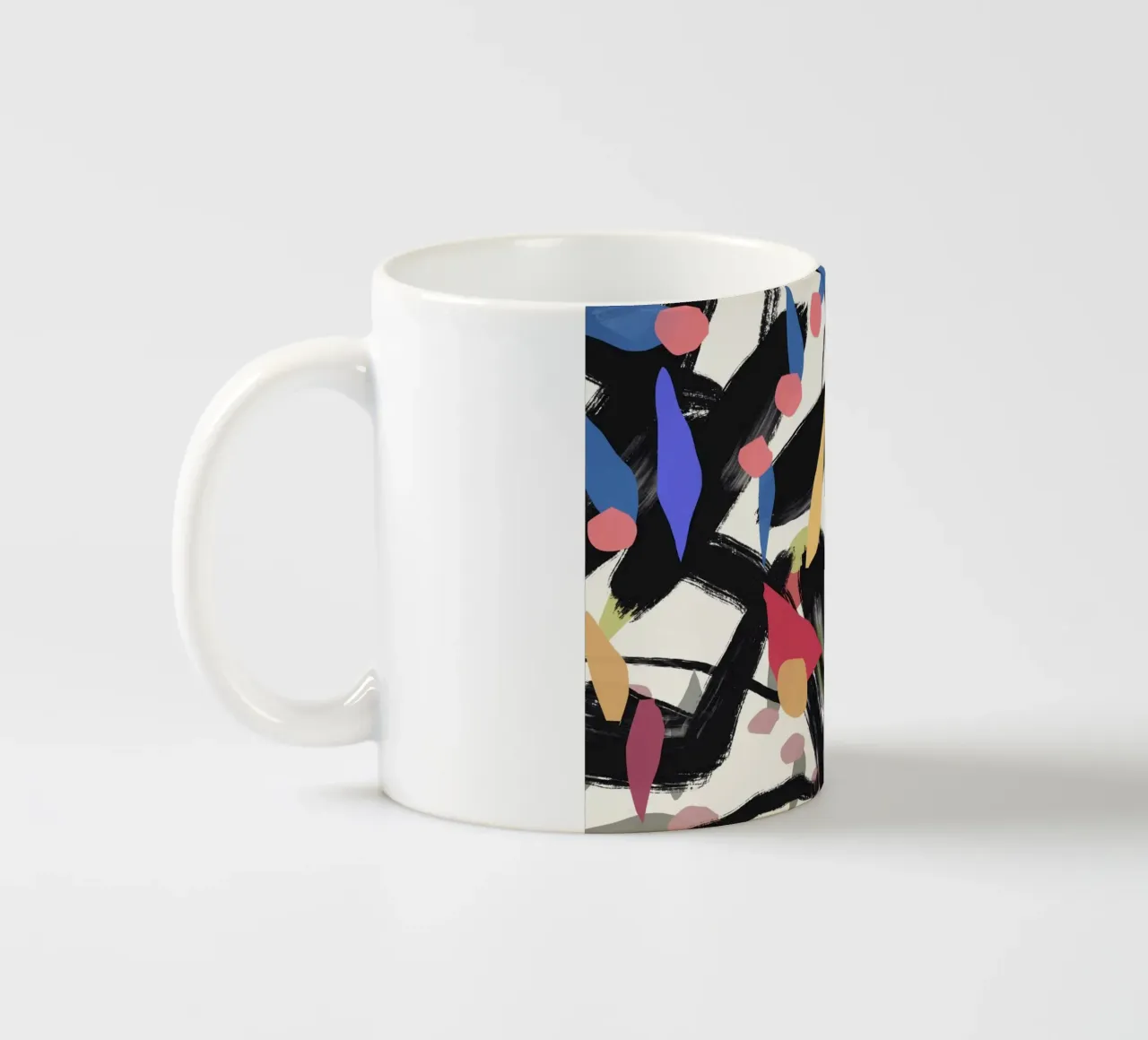 Foglie e rami colorati tazza in ceramica da Little Dean