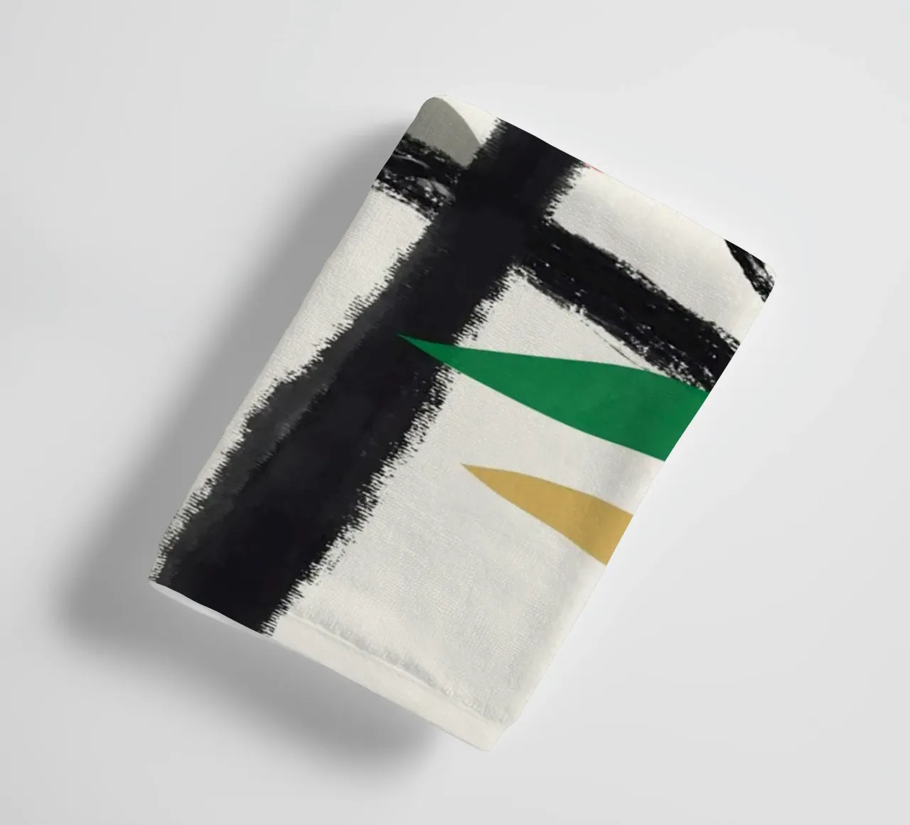 Abstract leaves and branches 04 towel by Little Dean