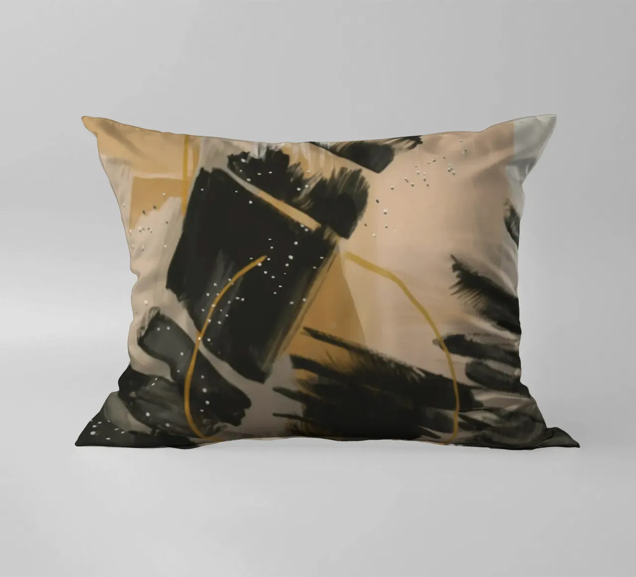 Ink Clash Rhythm decorative cushion by Monarch Arc