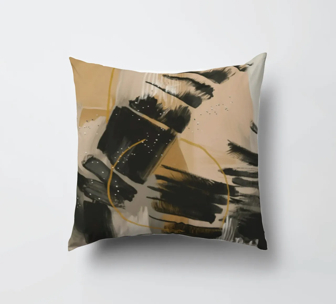 Ink Clash Rhythm decorative cushion by Monarch Arc