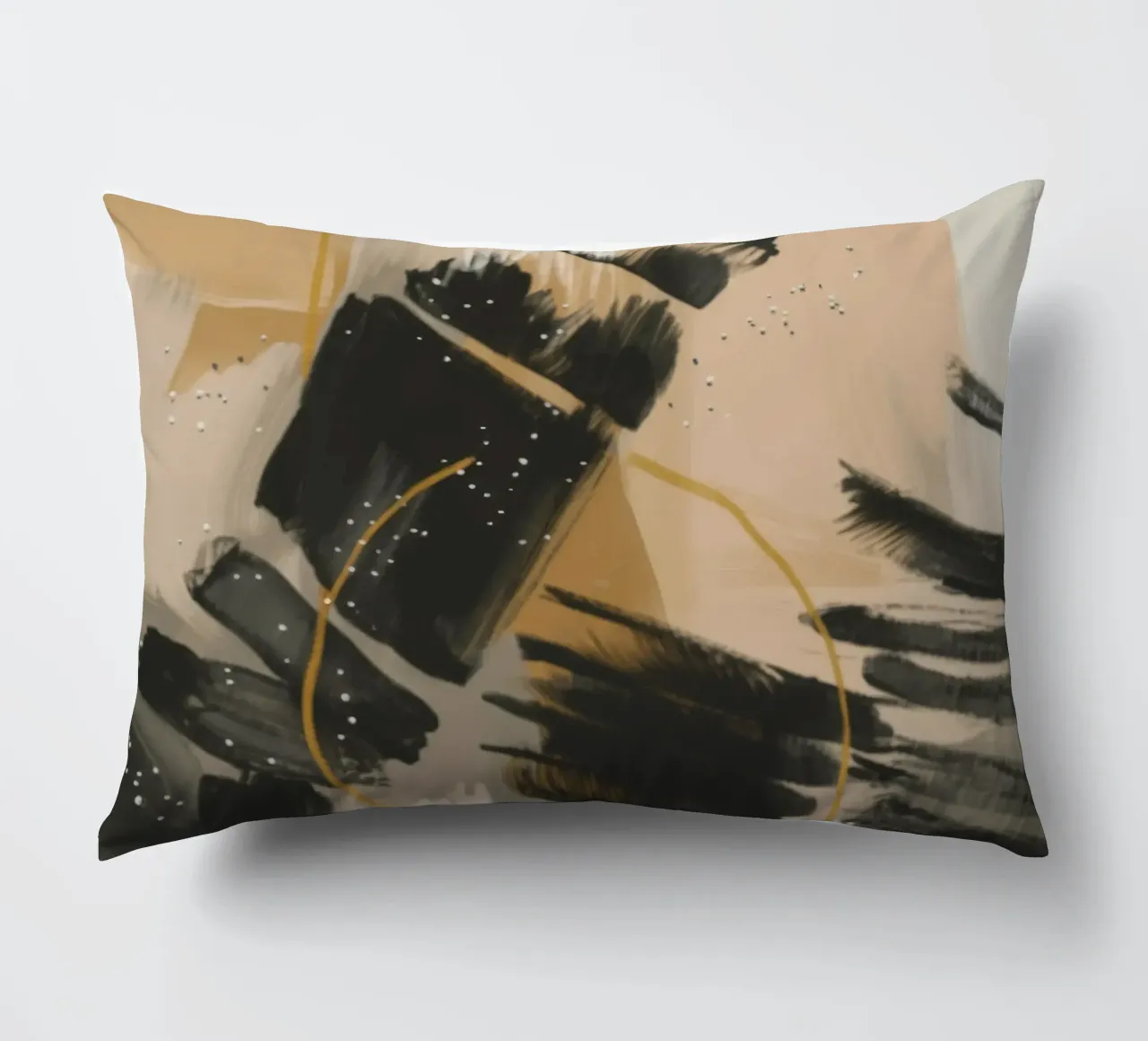 Ink Clash Rhythm decorative cushion by Monarch Arc