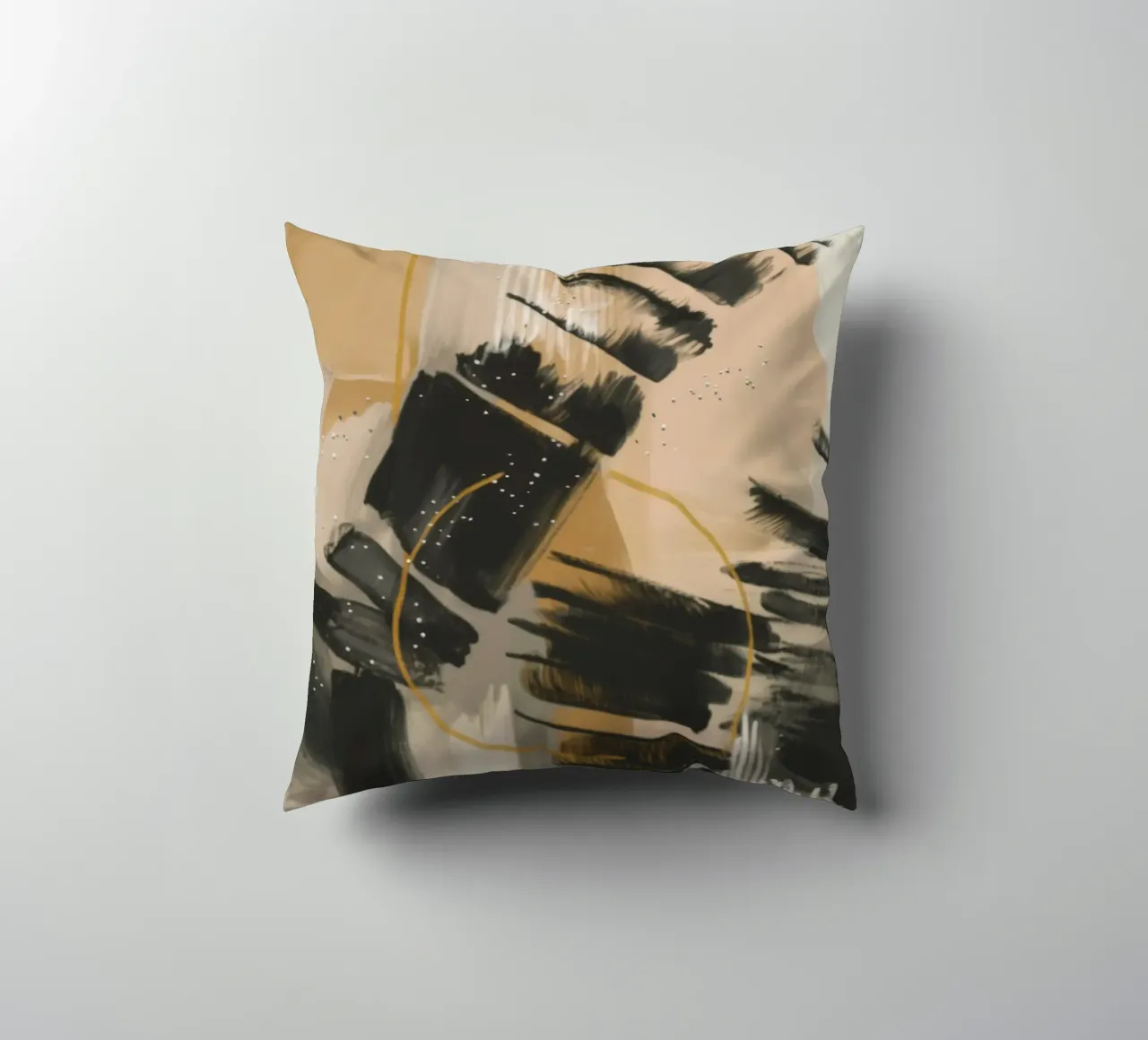 Ink Clash Rhythm decorative cushion by Monarch Arc