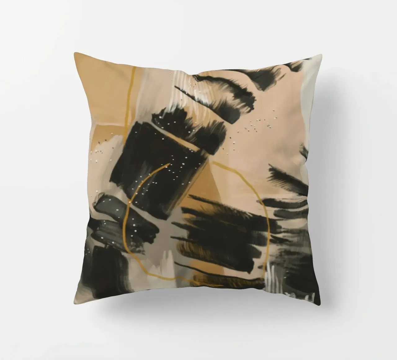 Ink Clash Rhythm decorative cushion by Monarch Arc