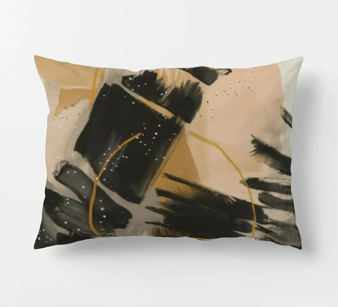Ink Clash Rhythm decorative cushion by Monarch Arc